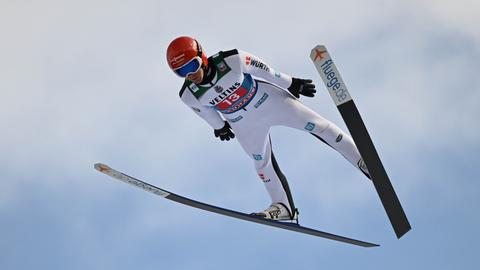 Stephan Leyhe fliegt in Garmisch.