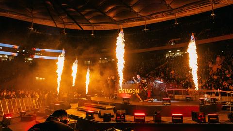 Szene vom MMA-Event in Frankfurt