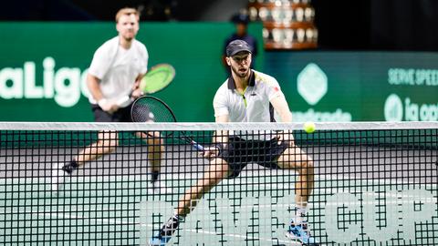 Tim Pütz beim Davis-Cup-Doppel mit Kevin Krawietz