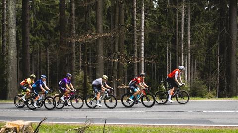 Fahrer bei Eschborn Frankfurt im Taunus