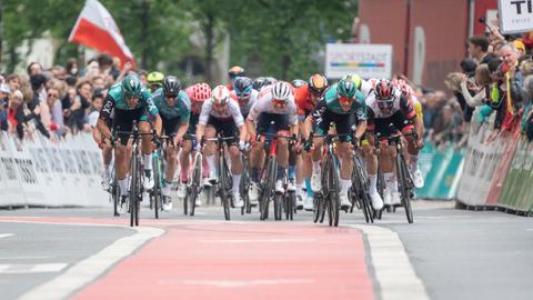 Der letzte Kilometer beim Radrennen