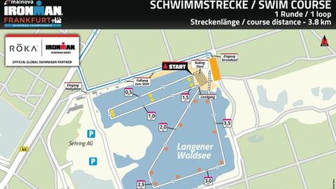 Schwimmstrecke Ironman Frankfurt