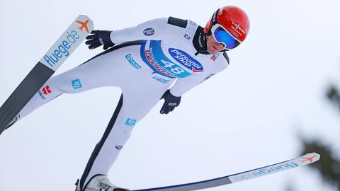 Stephan Leyhe beim Skispringen.
