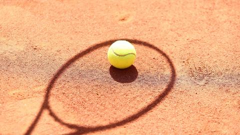 Sandplatz Tennisball