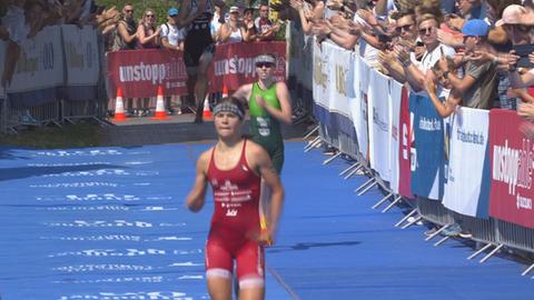 Lisa Tertsch beim Schlusssprint.