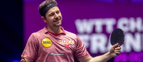 Enttäuschung bei Timo Boll beim Turnier in Frankfurt