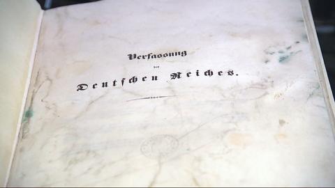 Die Urkunde der ersten deutschen Verfassung