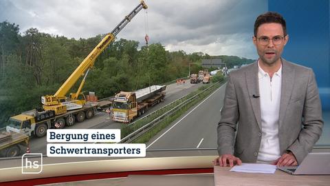 Moderator vor Bild mit Topthema