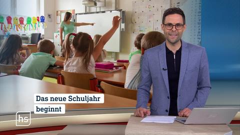Moderator vor Bild mit Topthema