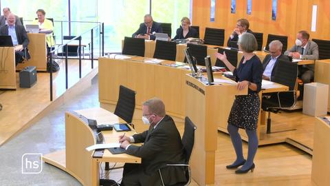 Landtag bei Debatte