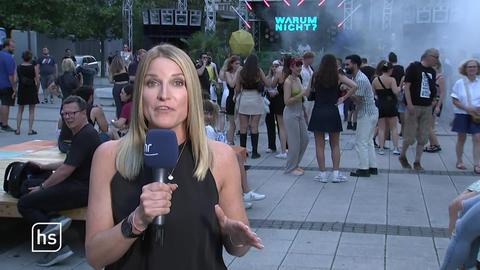 Reporterin auf Festival