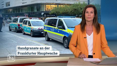 Moderatorin vor Bild mit Topthema