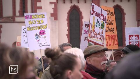 Protest auf dem Römerberg