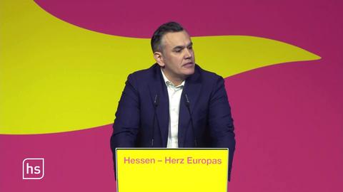 Stefan Naas bei seiner Rede auf dem Parteitag der FDP