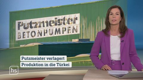 Moderatorin vor Bild mit Topthema