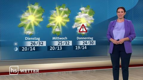 Laura DiSalvo präsentiert das Wetter