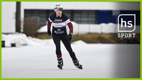 Eis-Triathlon Weltrekordversuch | hessenschau Sport vom 14.03.2022