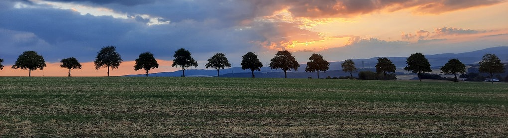 Den Sonnenaufgang in Hünstetten hat hessenschau.de-Nutzer Peter Enkelmann mit seiner Kamera festgehalten.