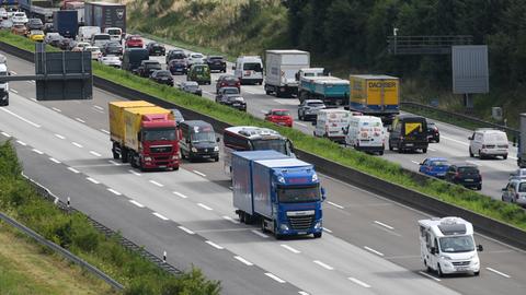 Autobahn A5 zwischen dem Bad Homburger Kreuz und dem Nordwestkreuz Frankfurt