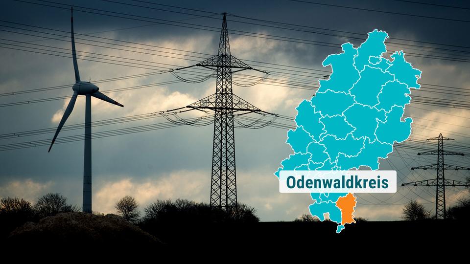 Windkrafträder im Odenwald