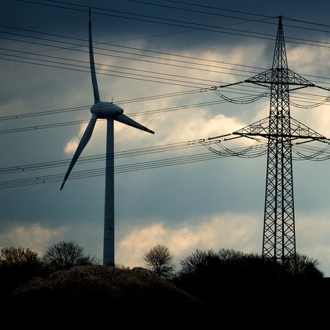 Windkrafträder im Odenwald