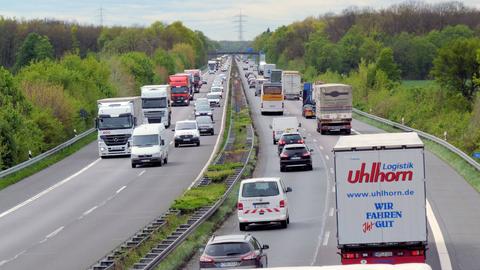 Autos auf der Autobahn A67