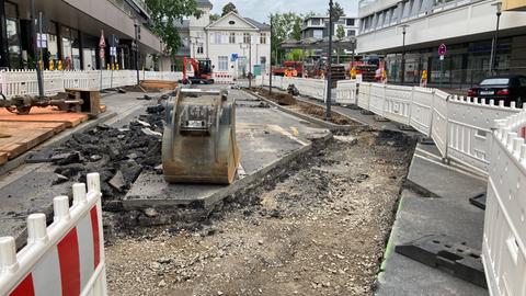 Baustelle in Bad Soden am Taunus