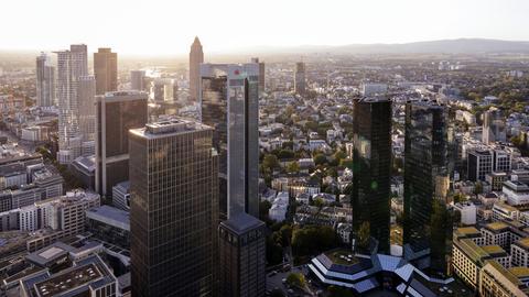 Banken-Hochhäuser in der Frankfurter Innenstadt