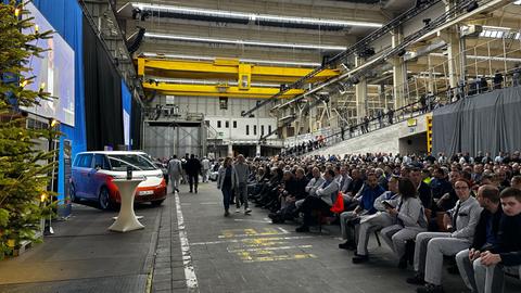 Betriebsversammlung im VW-Werk in Baunatal