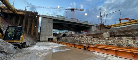 Brücke in der Wolfhager Straße in Kassel.