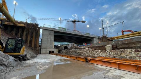 Brücke in der Wolfhager Straße in Kassel.