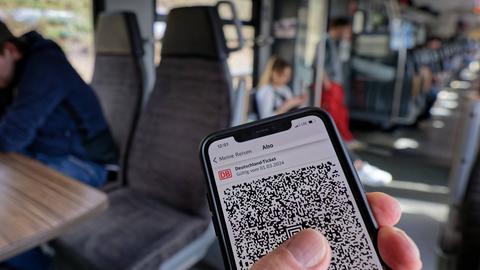 Das Deutschlandticket in der App der Deutschen Bahn. 