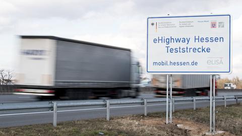 Lastwagen-Teststrecke auf A5