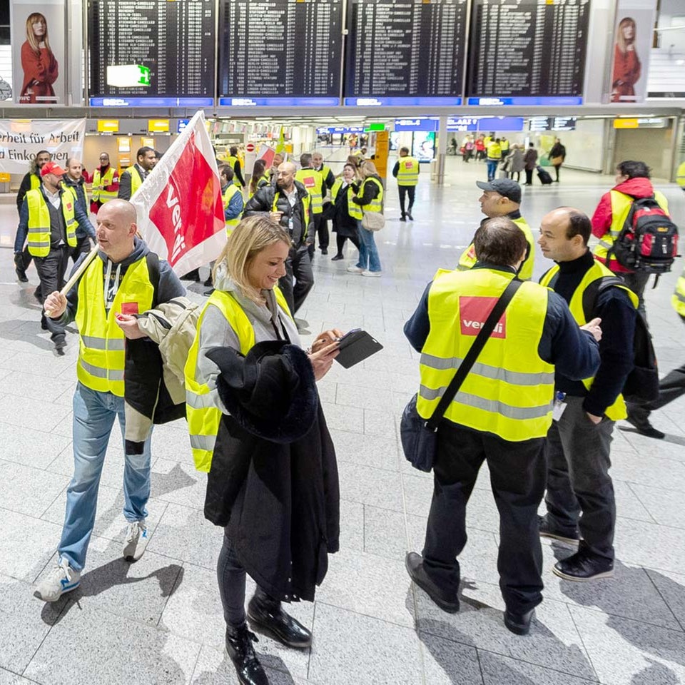 Streik Flughafen Frankfurt