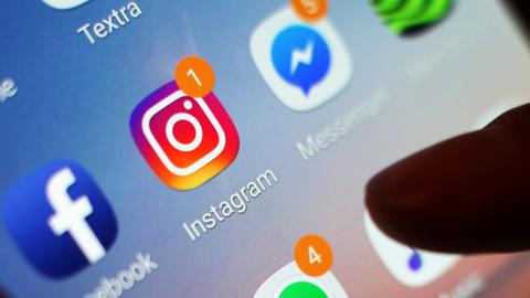 Instagram-App auf einem Smartphone