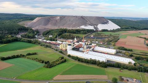 Foto (Vogelperspektive) der Halde.