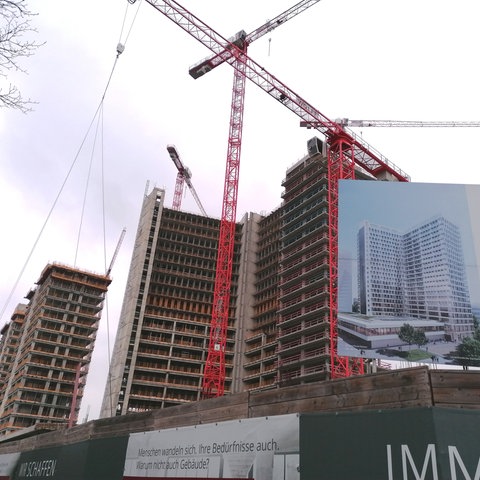 Seit Monaten geht nichts mehr auf der Großbaustelle am Kaiserlei in Offenbach.