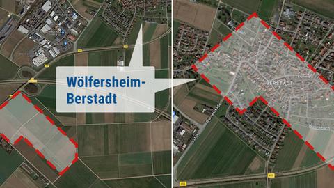 Lageplan Logistikzentrum Wölfersheim