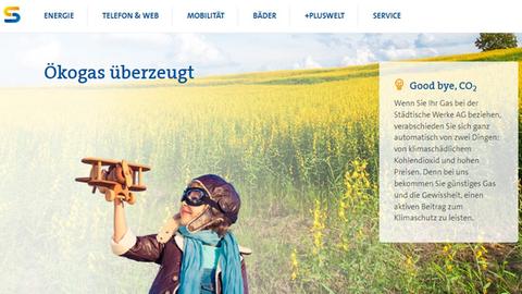Screenshot der Internetseite der Städtischen Werke Kassel (Stand 16.04.2024)