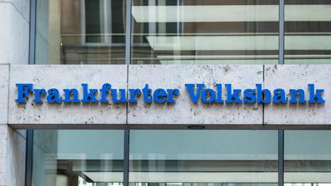 Eine Filiale der Frankfurter Volksbank in der Frankfurter Innenstadt