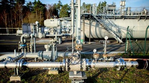 Erdgasförderanlage des Kasseler Öl- und Gaskonzerns Wintershall